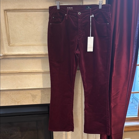 Ag Adriano Goldschmied Denim - AG Adriano Goldschmied the Jodie Crop velvet pants sz 30